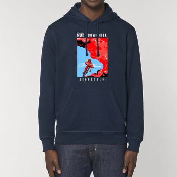 Hoodie "downhill lifestyle" Unisexe