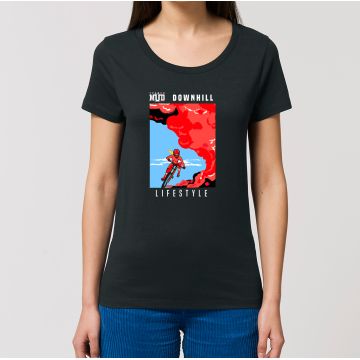 T-Shirt " downhill lifestyle " femme