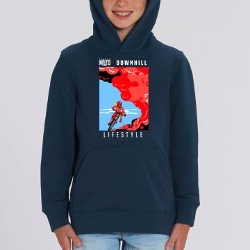 Hoodie " downhill lifestyle " Enfant