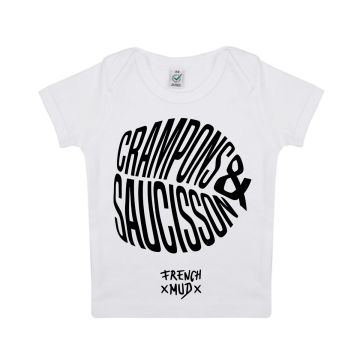 T-shirt "crampons et saucisson" Bebe BIO