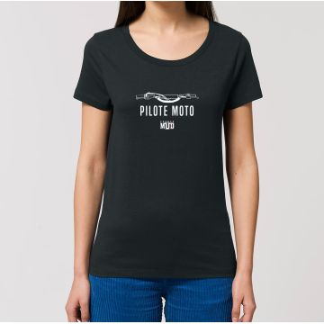 T-Shirt "pilote moto" femme