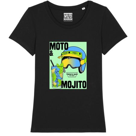 T-Shirt "moto & mojito" femme