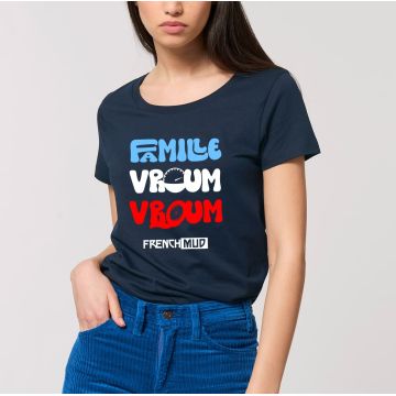 T-Shirt "famille vroum vroum" femme