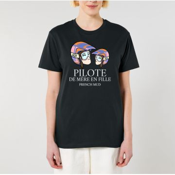 T-Shirt "pilote de mere en fille" Unisexe