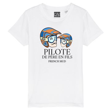 T-shirt "pilote de pere en fils" Enfant