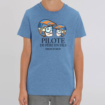 T-shirt "pilote de pere en fils" Enfant