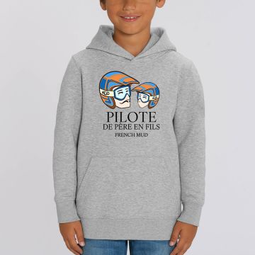 Hoodie "pilote de pere en fils" Enfant