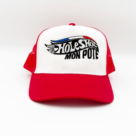 Casquette enfant "holeshot mon pote" rouge