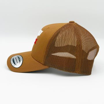 Casquette lettrage 3D caramel