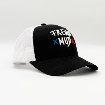 Casquette lettrage 3D black and white