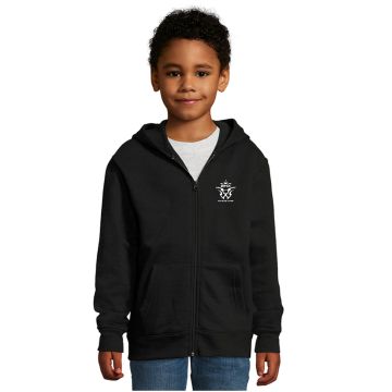 Sweat à capuche zippé enfant BMX pays de vitré