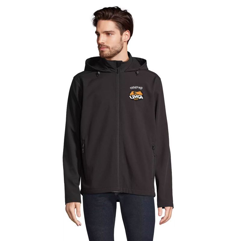 Softshell capuche homme UVCA Troyes BMX