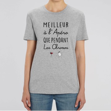 TSHIRT Unisexe MEILLEUR A L'APERO QU'AUX CHRONOS