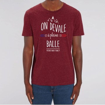 TSHIRT "ON DEVALE A PLEINE BALLE" Homme