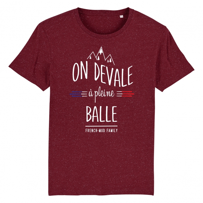 TSHIRT Unisexe ON DEVALE A PLEINE BALLE