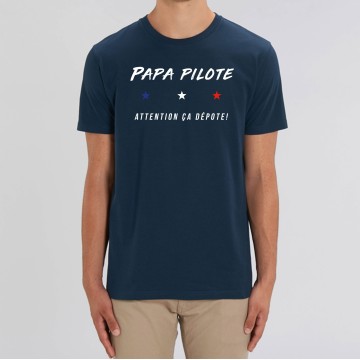 TSHIRT "PAPA PILOTE" Homme