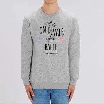 SWEAT "ON DEVALE A PLEINE BALLE" Homme