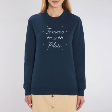 SWEAT "FEMME DE PILOTE" Femme