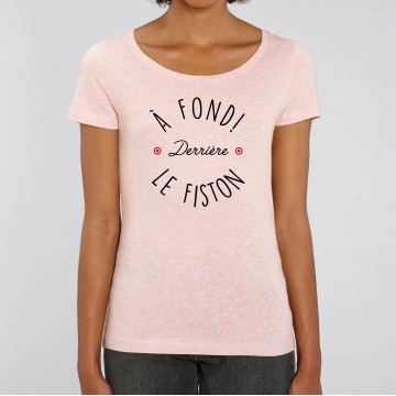 TSHIRT FEMME A FOND DERRIERE LE FISTON