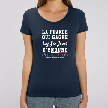 TSHIRT "LA FRANCE QUI GAGNE ISDE" Femme