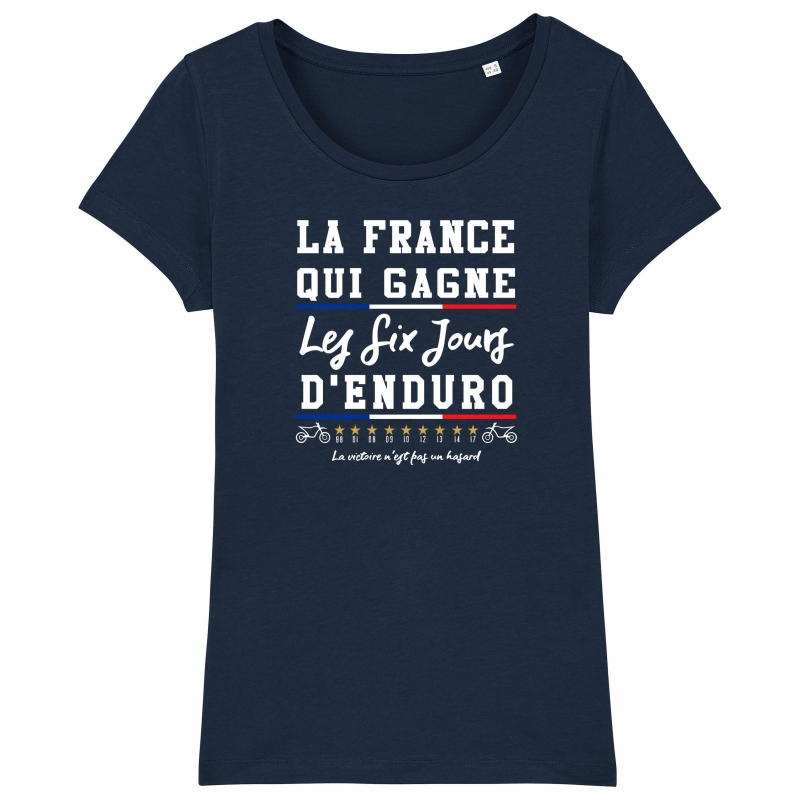 TSHIRT Femme LA FRANCE QUI GAGNE ISDE TSHIRT Femme LA FRANCE QUI GAGNE ISDE