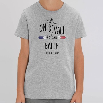 TSHIRT "ON DEVALE A PLEINE BALLE" Enfant