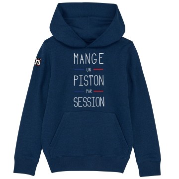 HOODIE Enfant MANGE UN PISTON PAR SESSION