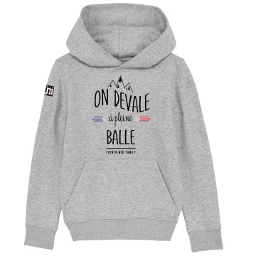 HOODIE Enfant ON DEVALE A PLEINE BALLE