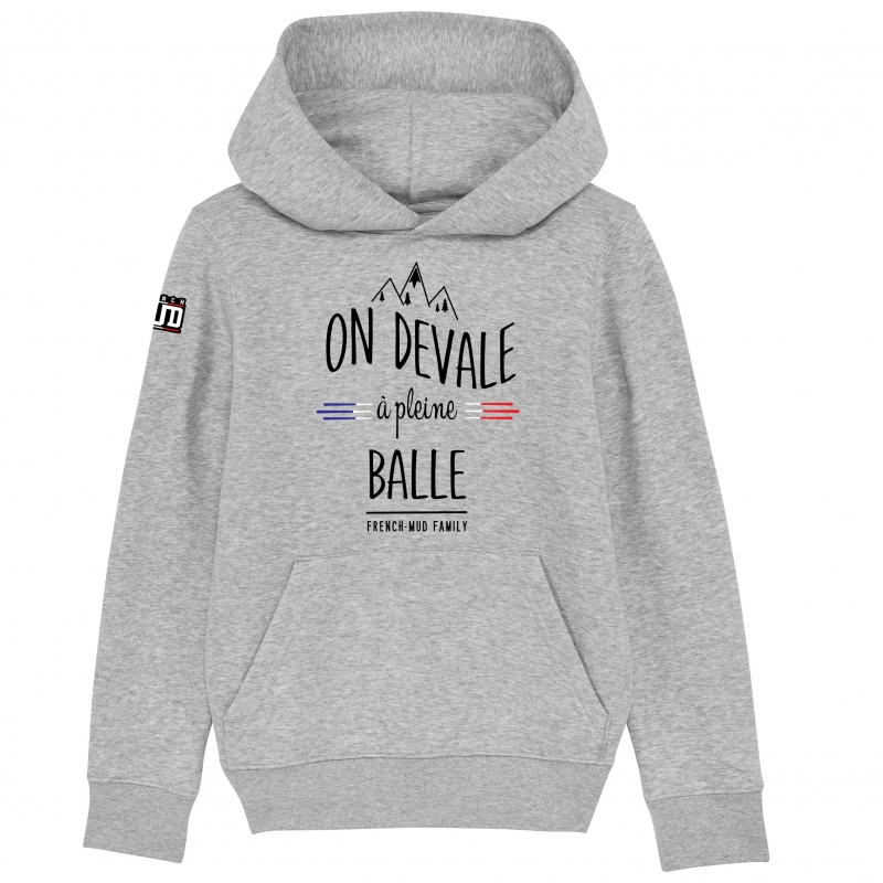 HOODIE Enfant ON DEVALE A PLEINE BALLE