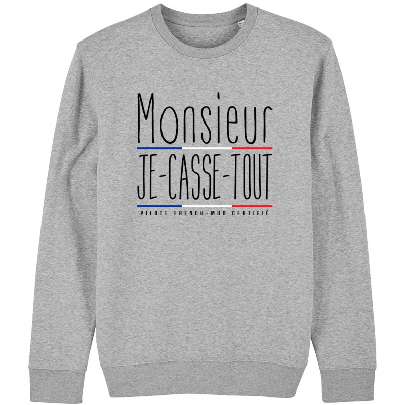 SWEAT Unisexe MR JE CASSE TOUT SWEAT Unisexe MR JE CASSE TOUT