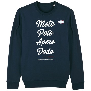 SWEAT "MOTO POTO APERO DODO" Homme