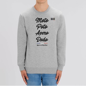 SWEAT "MOTO POTO APERO DODO" Homme