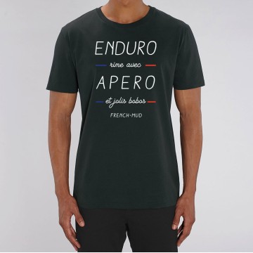 TSHIRT Unisexe ENDURO RIME AVEC APERO ET BOBOS