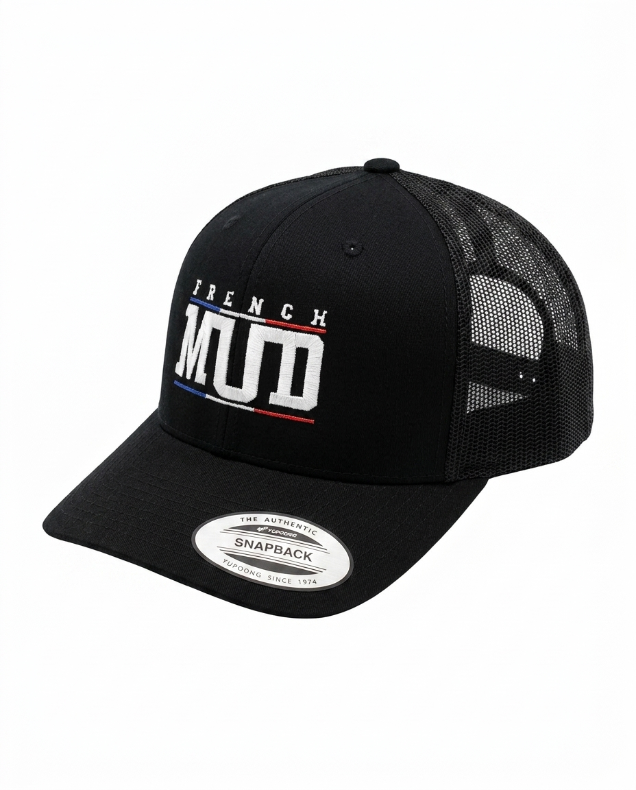Casquette Trucker Motocross Pro Model Black | French-MUD