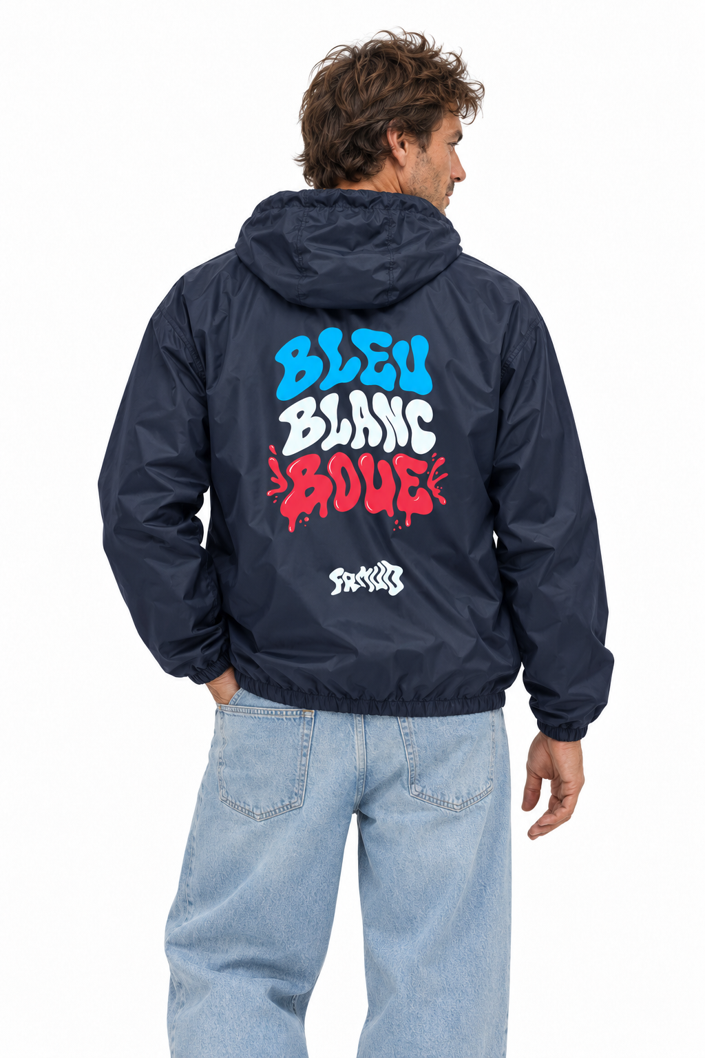 Coupe-vent "Bleu Blanc Boue" déperlant