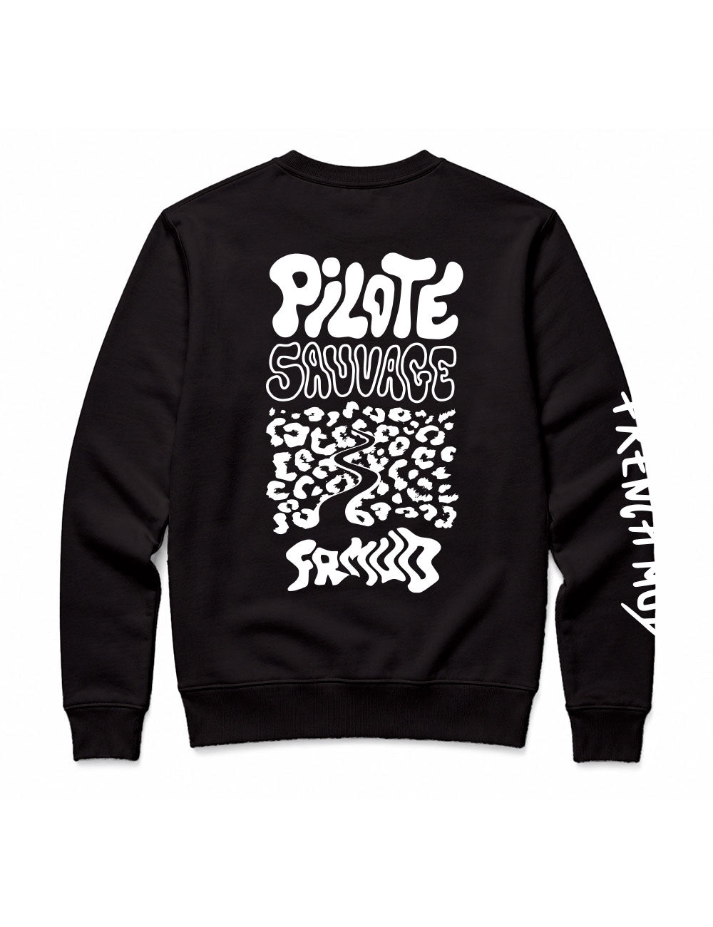 Sweat col rond "Pilote sauvage" Unisexe