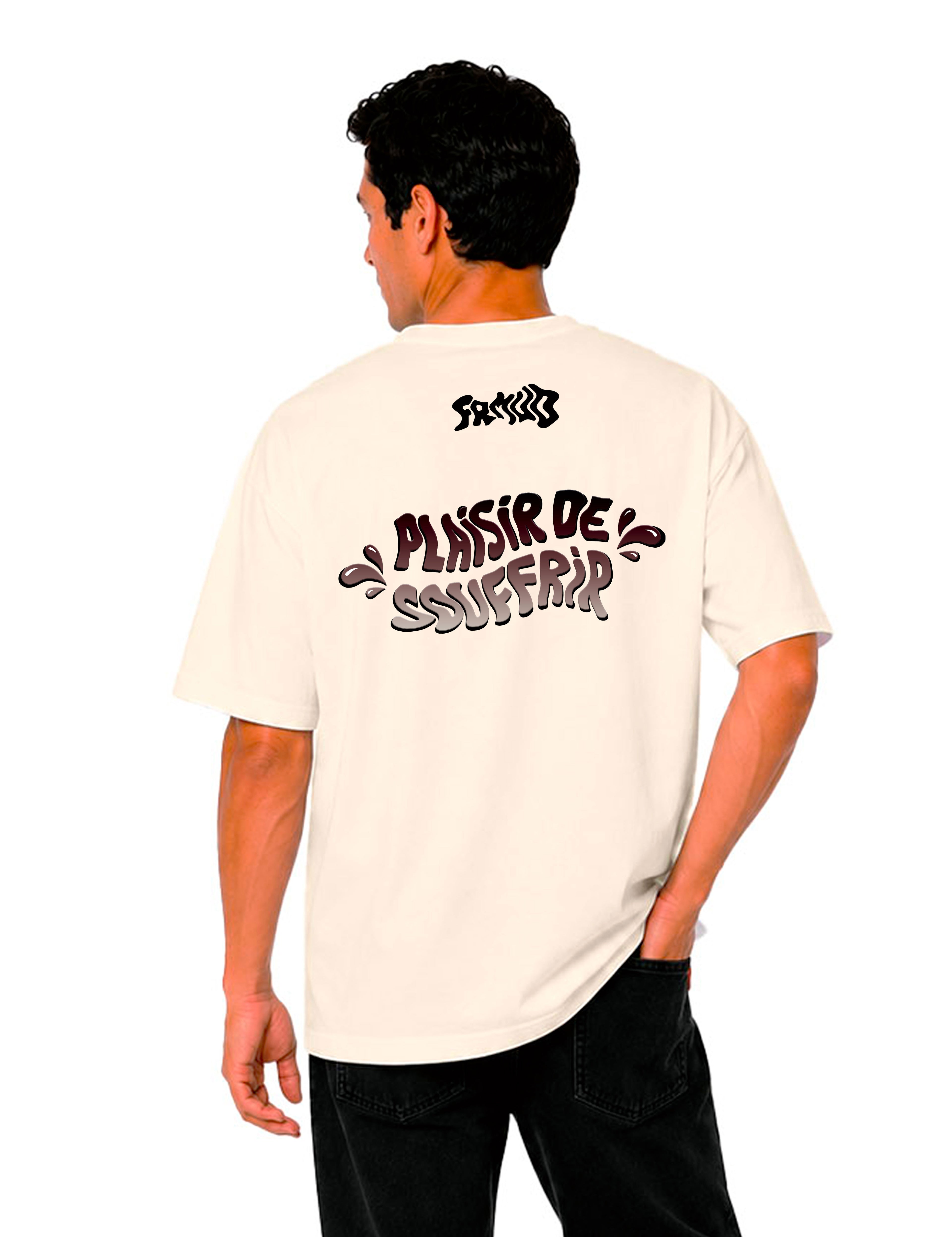 T-Shirt "Plaisir de souffrir" Natural Unisexe