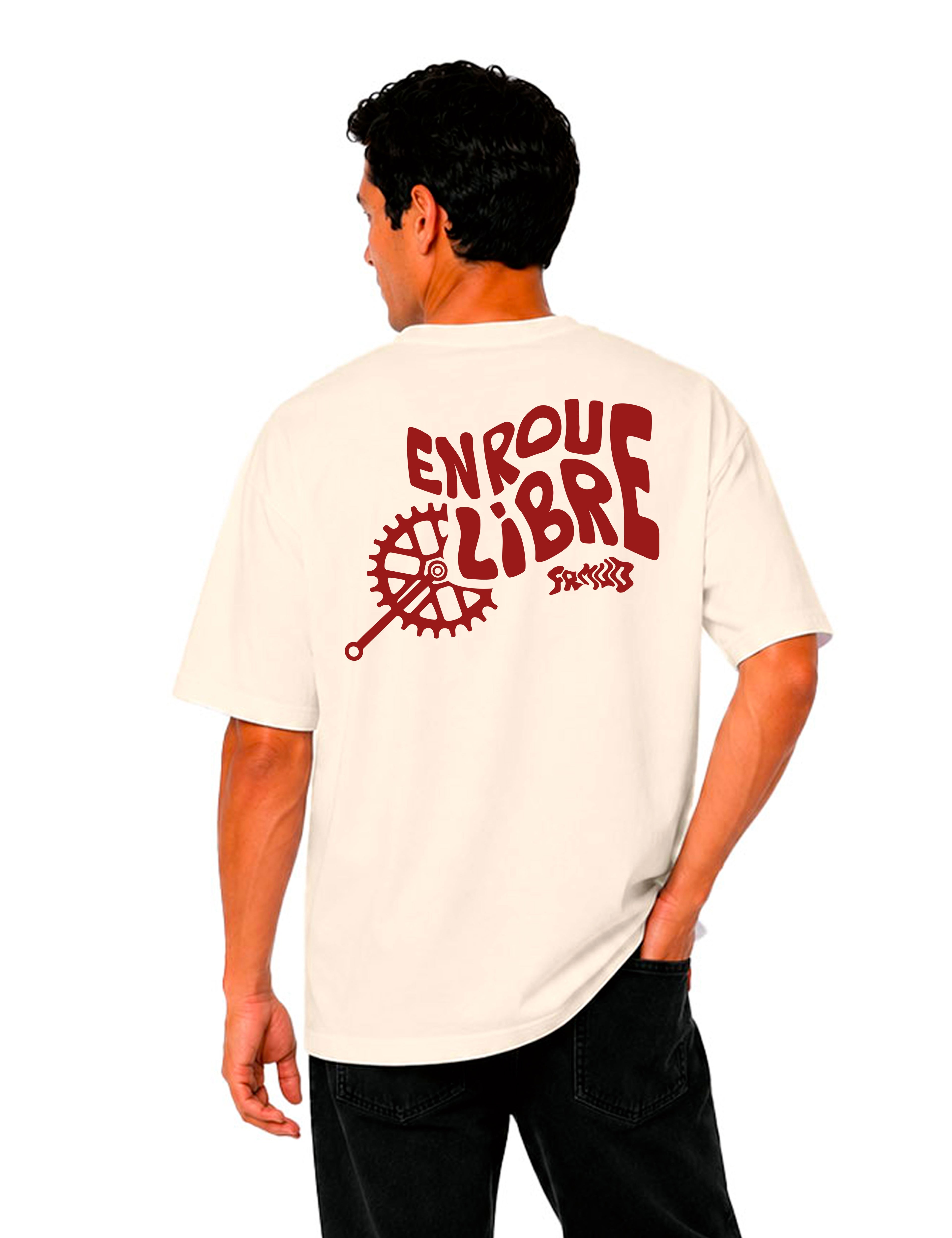 T-Shirt "En roue libre" Natural Unisexe