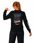 Sweat col rond "Pas moins vite qu'à fond" Unisexe