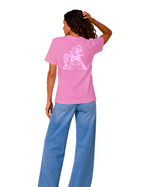 T-Shirt "Guépard" Rose Unisexe