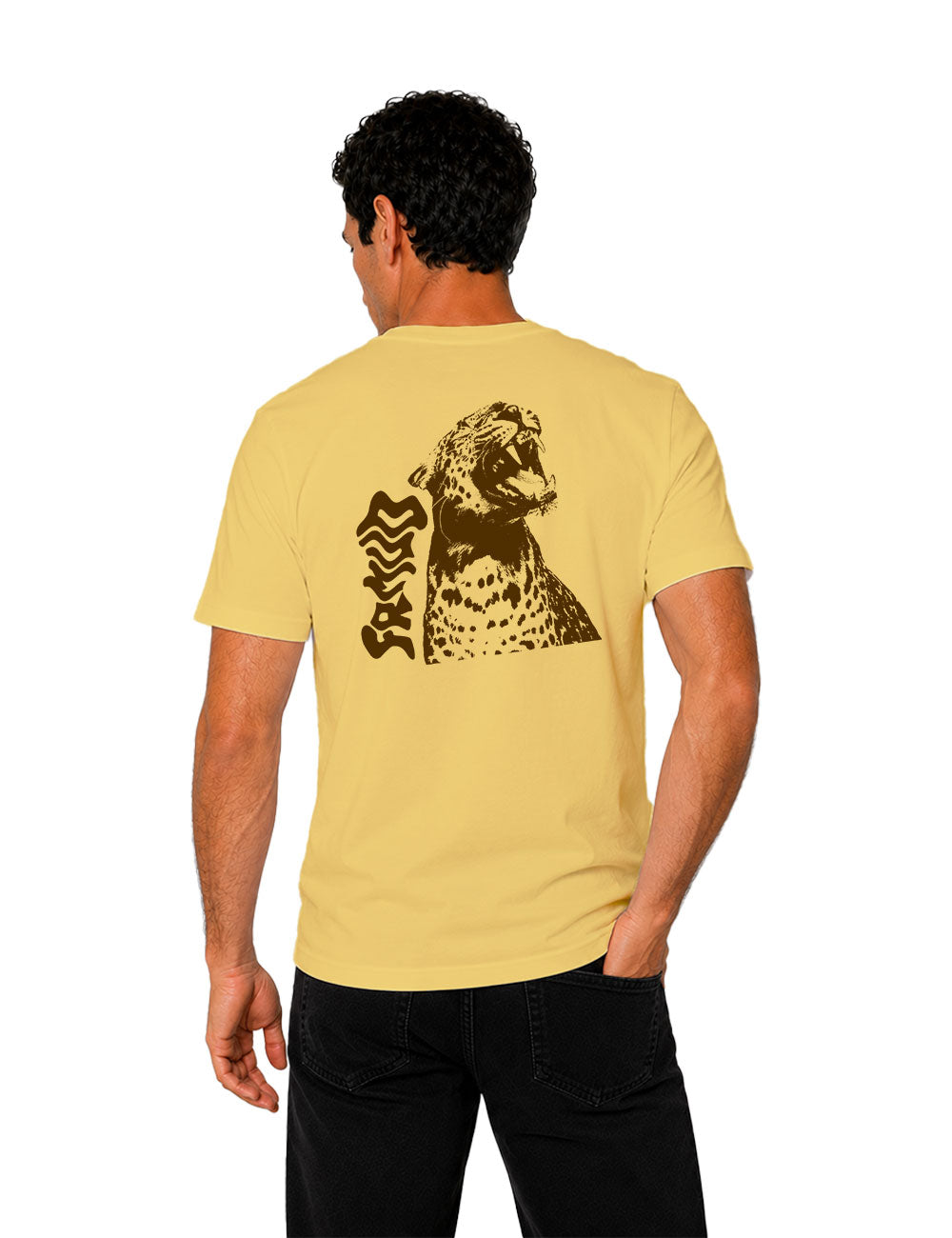T-Shirt "Guépard" Jaune Unisexe