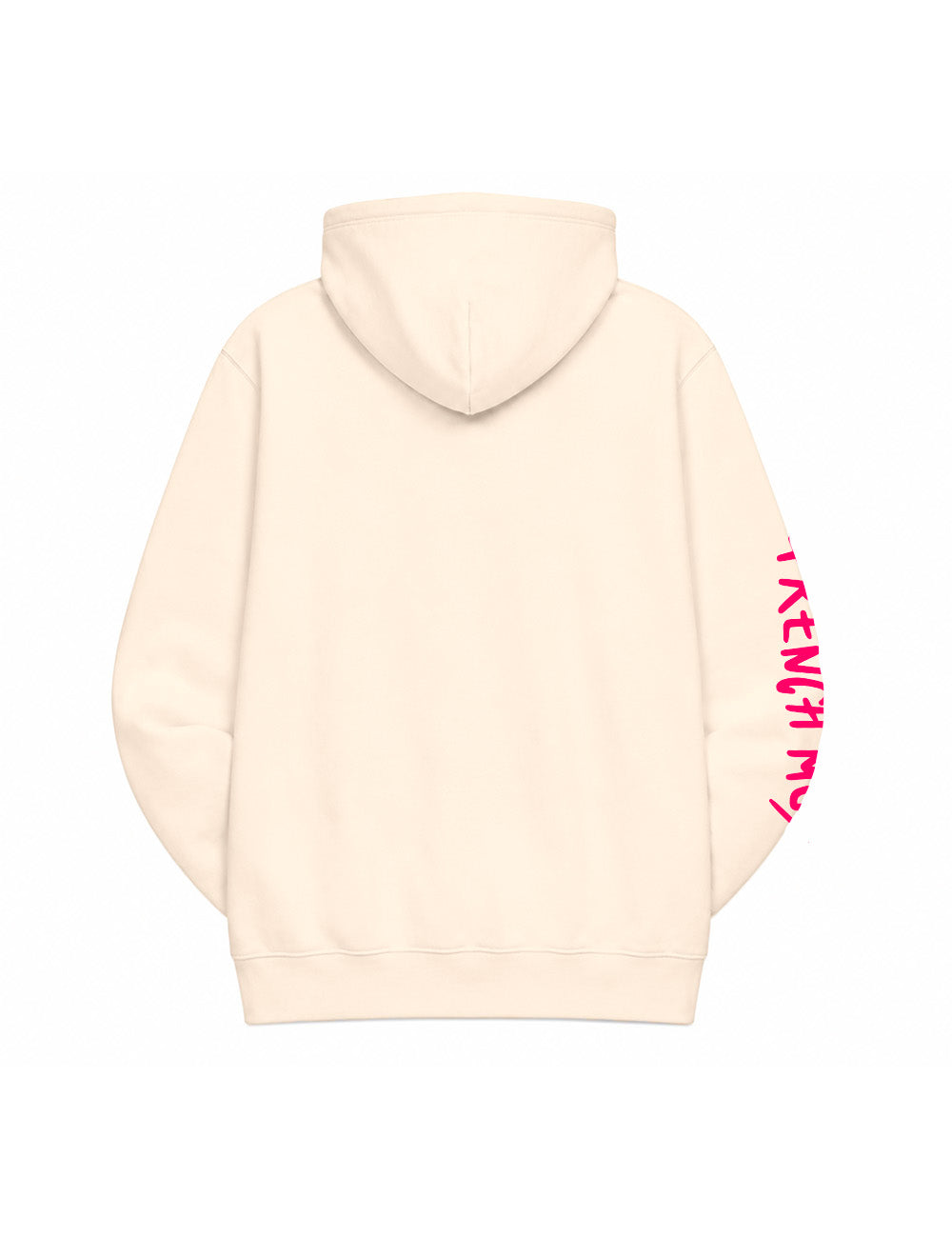 Hoodie "Fast Girl" Unisexe Noir & Natural