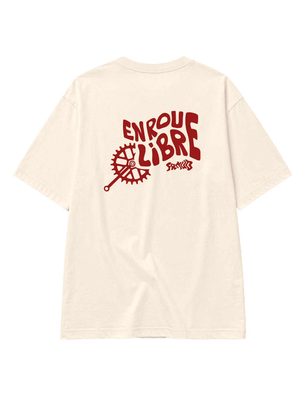 T-Shirt "En roue libre" Natural Unisexe