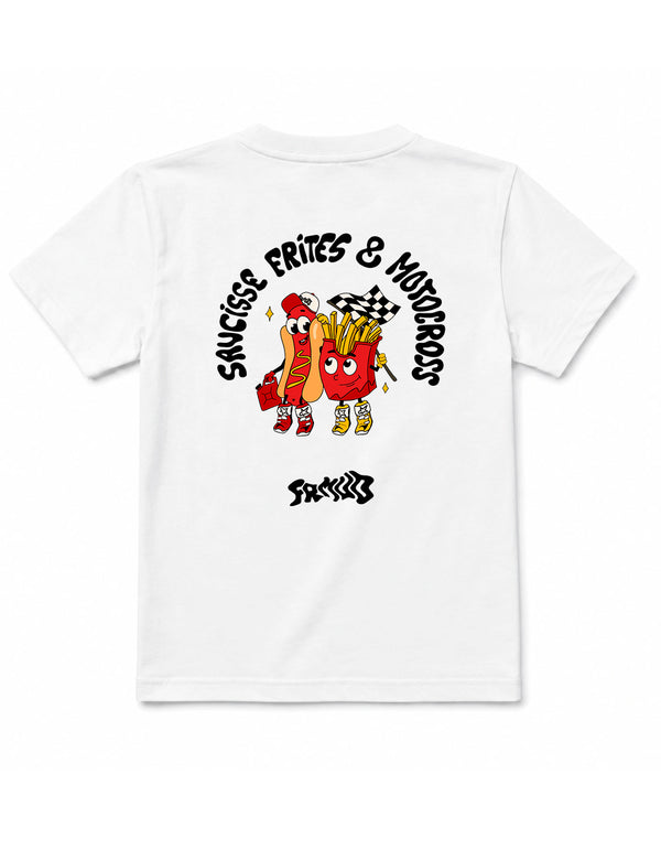 T-shirt "Saucisse frite et Motocross" Enfant