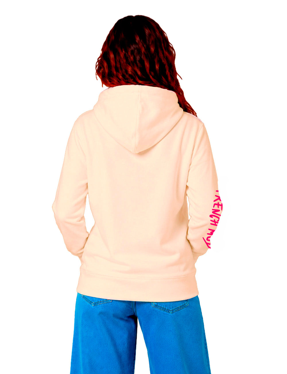 Hoodie "Fast Girl" Unisexe Noir & Natural