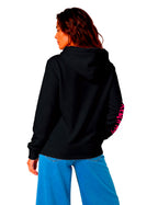 Hoodie "Fast Girl" Unisexe Noir & Natural