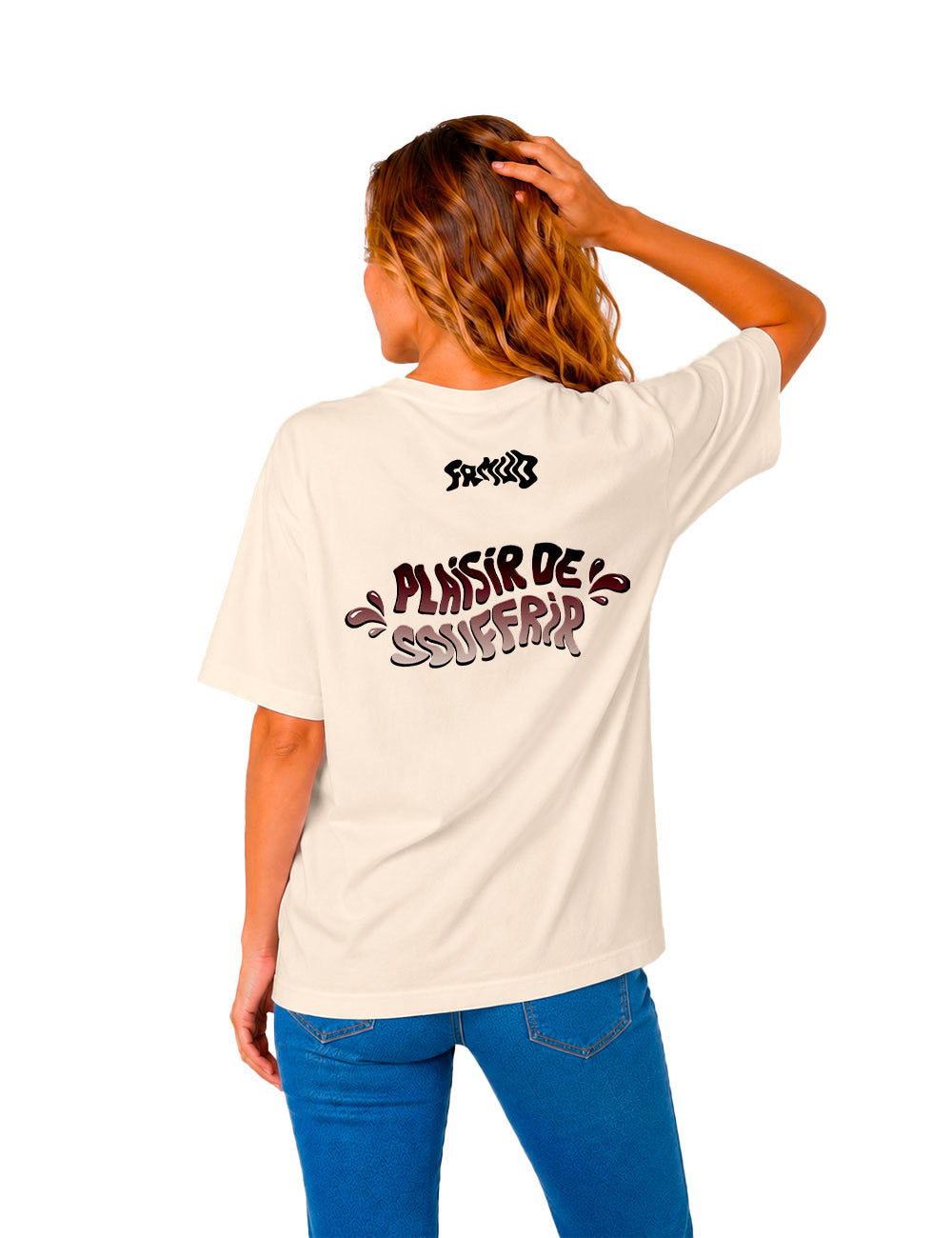 T-Shirt "Plaisir de souffrir" Natural Unisexe