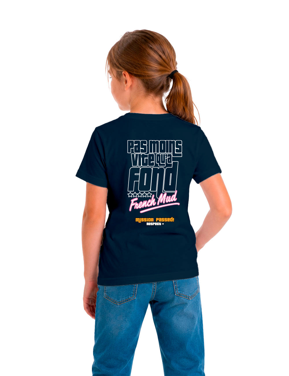 T-shirt "Pas moins vite qu'à fond" Enfant