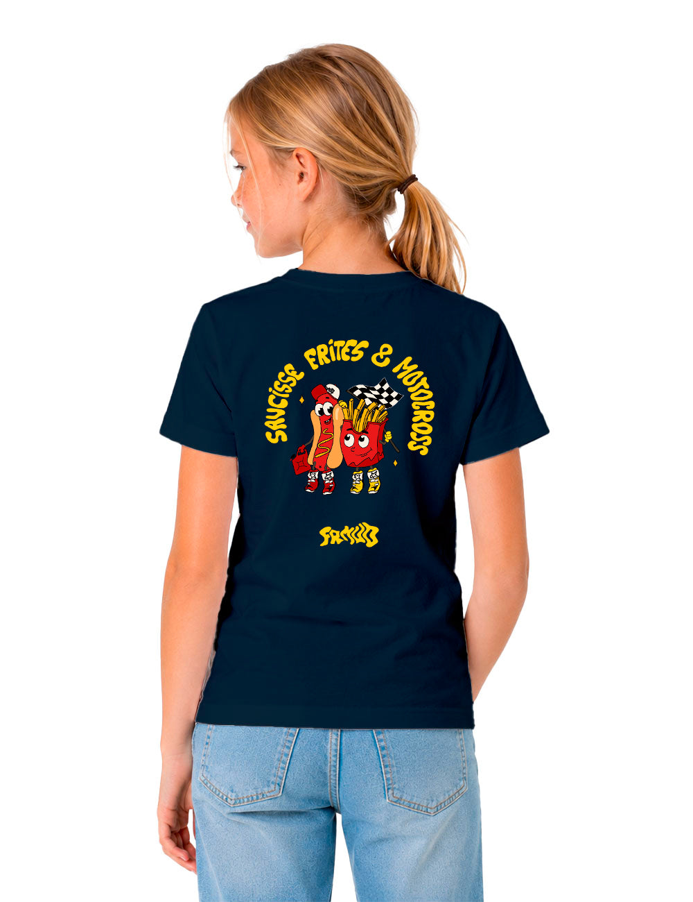T-shirt "Saucisse frite et Motocross" Enfant