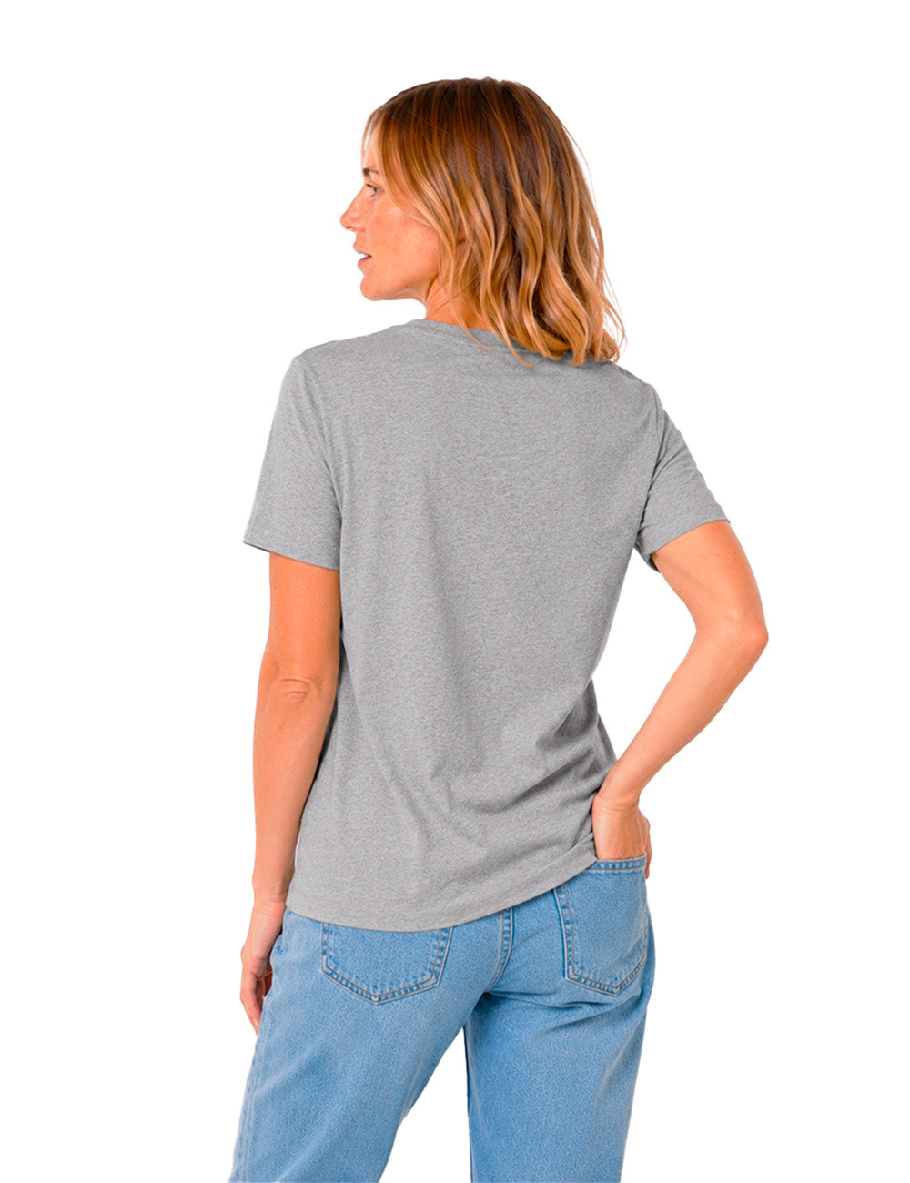 T-Shirt "X French-MUD X Gris chiné" Femme